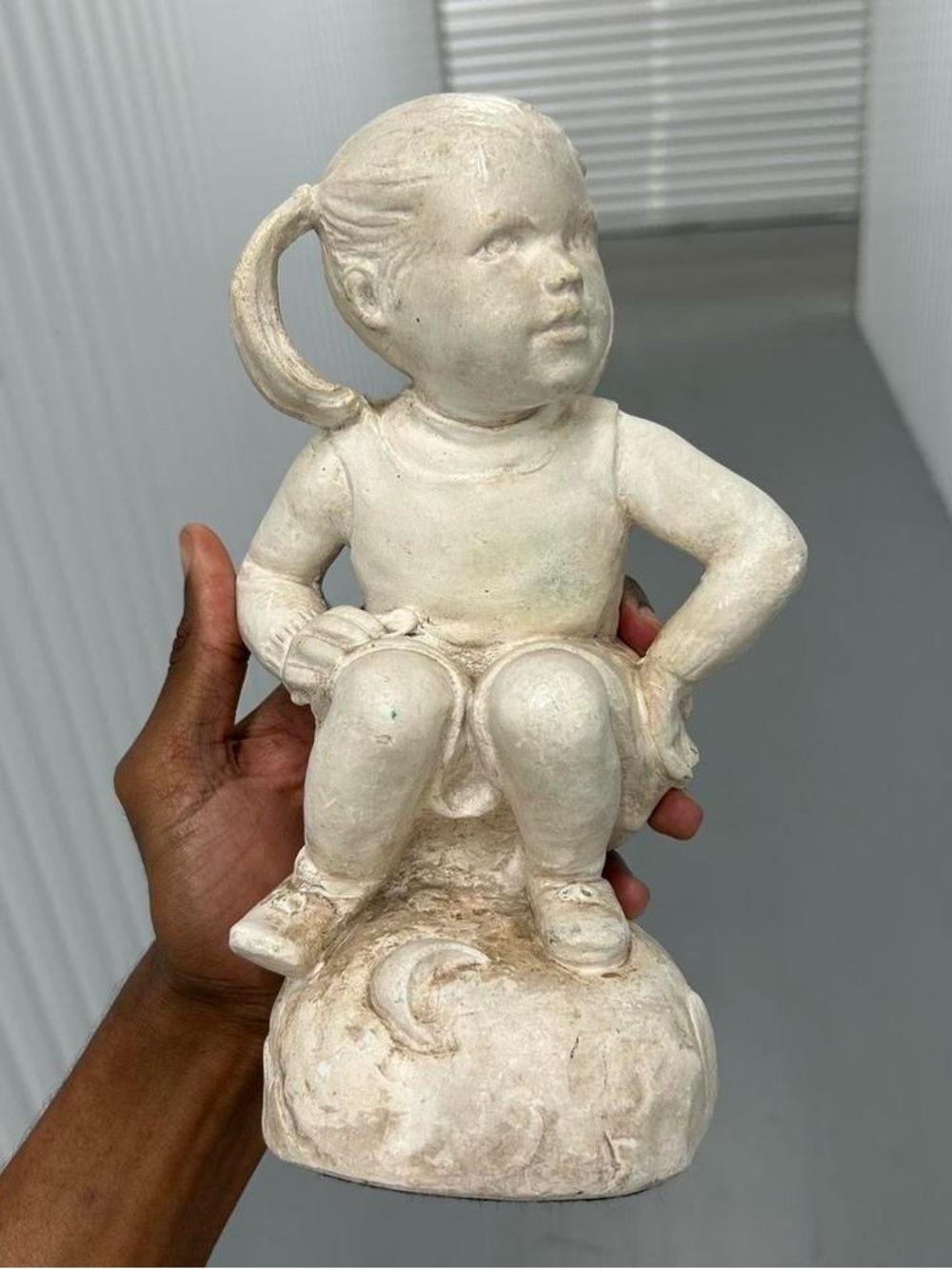 GIRL Sandy Beach child art scuplture M Rosse Child Statue Monroe Osterman